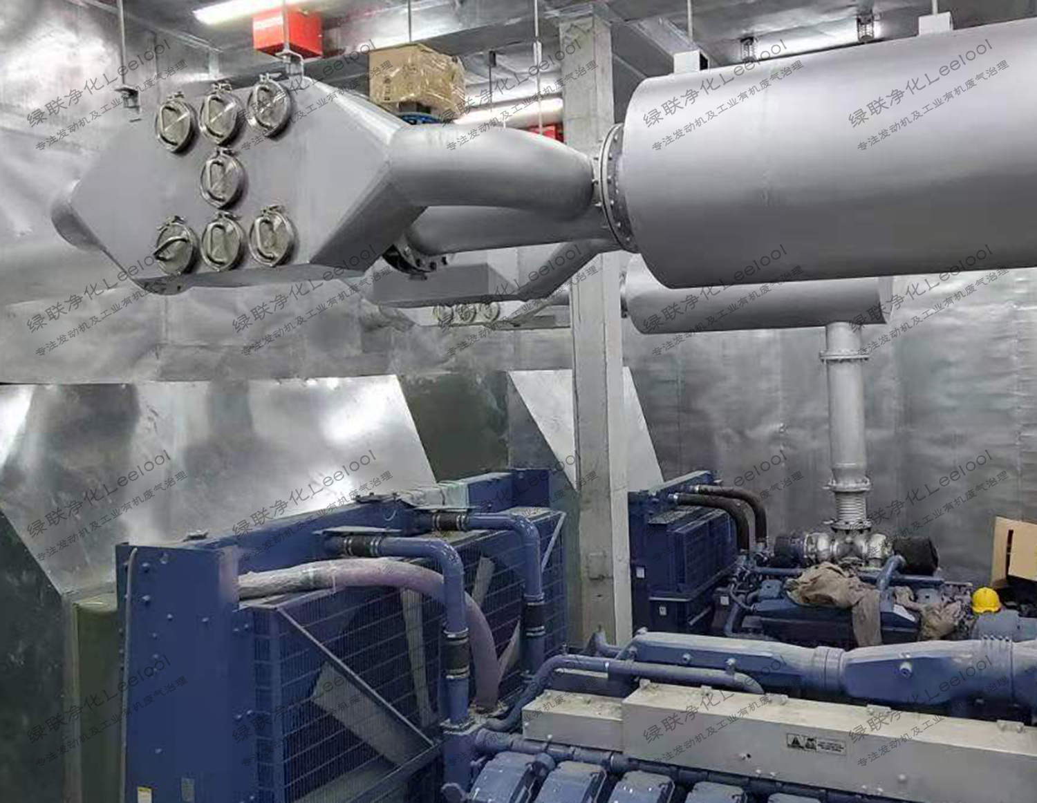 港資廠房備用發(fā)電機組尾氣凈化器