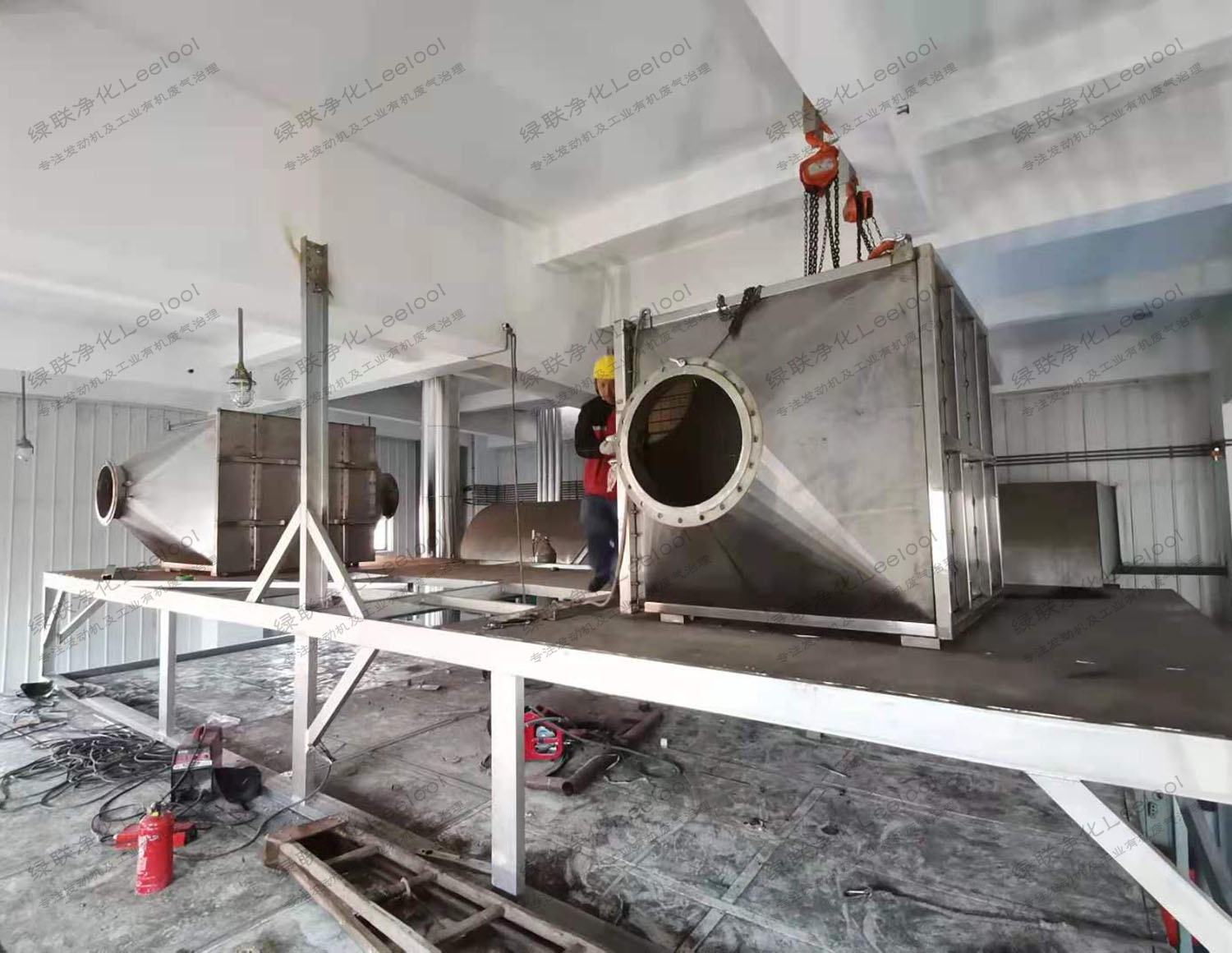 燃?xì)獍l(fā)電機(jī)組排放三合一氮氧化物凈化器